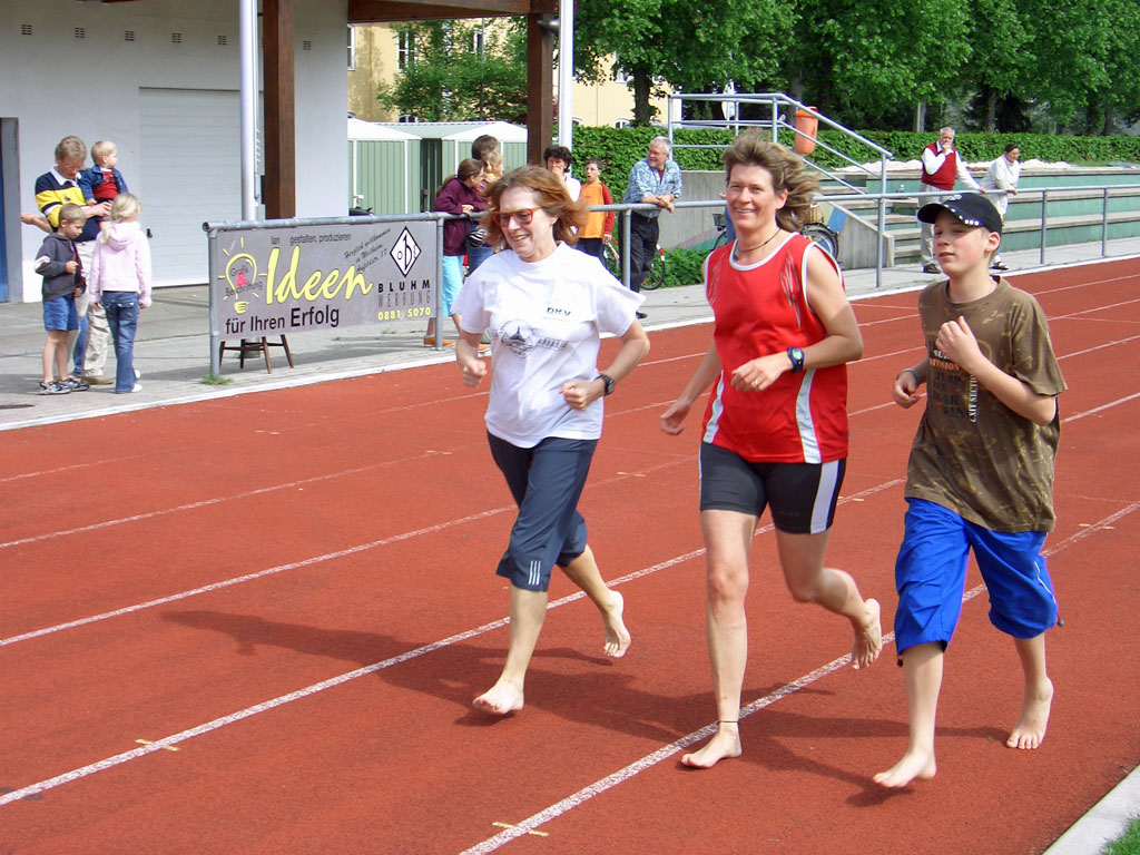 Sport mädchen barfuß Barfuß